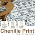 thumbnail image 6 of Area Rug 5x7 Black, Washable Boho Large Living Room Rugs Non-Slip, Ultra Soft Geometric Traditional Farmhouse Carpet for Dining Room Bedroom Dorm Office Home Décor, 6 of 6