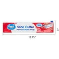 Great Value Slide Cutter Clear Premium Plastic Wrap, 300 sq ft