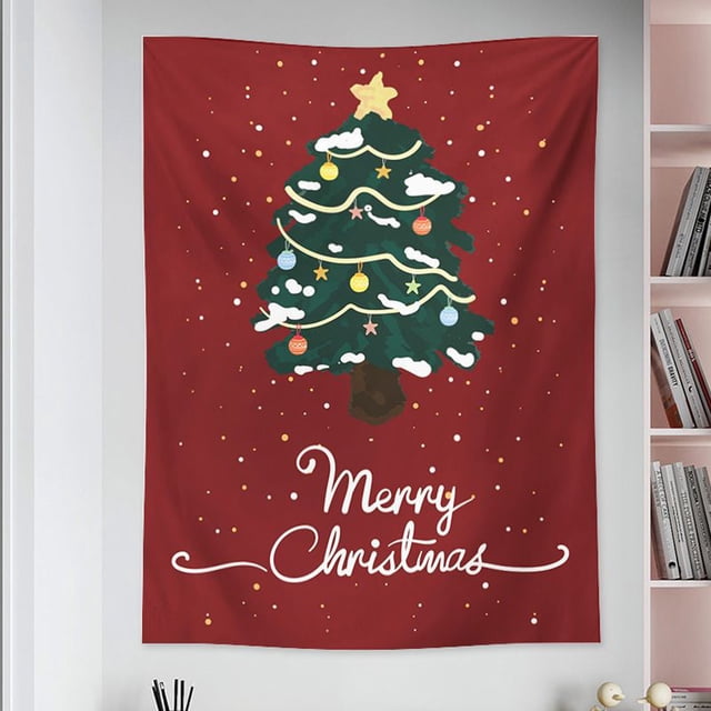 Christmas Decoration Hanging Cloth Party Holiday Christmas Tree Background Cloth Gift