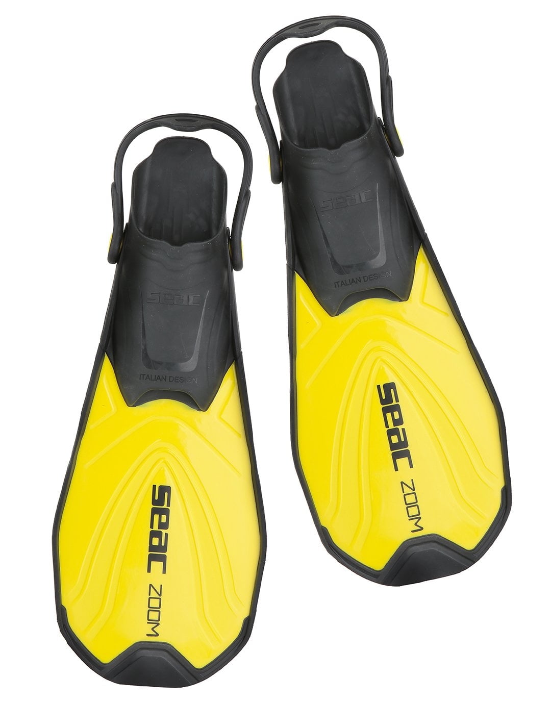 seac zoom adult and children short fins for swimming & snorkeling