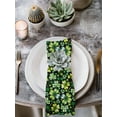 thumbnail image 2 of St. Patrick's Day Cloth Napkins Set of 4 Reusable Dinner Napkins, Watercolor Lucky Shamrocks Spring Leaves Cocktail Napkin Washable Table Napkins for Wedding/Holiday Party/Baby Shower 20"x20", 2 of 7