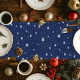 thumbnail image 4 of Table Runner Dresser Scarves 60 Inch Long,Winter Snowman Cardinal Xmas Gift Linen Dining Table Runners, 4 of 9