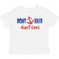 thumbnail image 3 of Inktastic Boat Hair Don't Care, Anchor, Sailing - Red Blue Boys or Girls Toddler T-Shirt, 3 of 5
