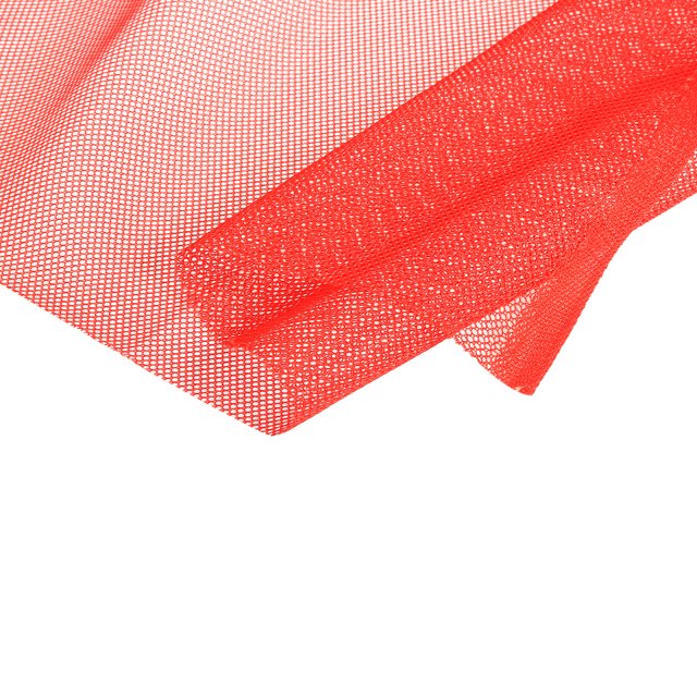 120 cm/46,8 Pulgadas Malla Tela Ligeramente Elástico para Mochila Bolsillo y Correas, Red Ropa, Red Bolsa, Compras Bolsa Naranja Roja 2 Yardas