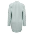 thumbnail image 5 of Patlollav Womens Outerwear Cable Knit Long Cardigan Open Front Button Sweater, 5 of 6
