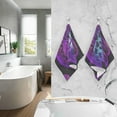 thumbnail image 6 of Dreamtimes Hand Towels Mysticism Hand Patterned 2 PCS, Cotton Bath Towel for Drying Face Hands Body Decorative Water Absorbent Lightweight Towels for Bathroom Ktichen Travel Gym,16"x28", 6 of 7