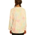 thumbnail image 3 of P.J. Salvage Womens Tie Dye Pajama Sweater, Multicoloured, Medium, 3 of 5