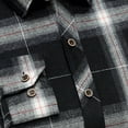 thumbnail image 4 of Tawop Mens Dress Shirts Plaid Men's Shirts Casual Long Sleeve Shirts Button-Up Shirts ,Size L, 4 of 4