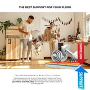 QuietWalk 360 sq ft Recycled Fiber Underlayment with Built-in Vapor Barrier for Laminate and Engineered Wood Flooring
