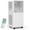 White, variant on Lumiparty 14000 BTU Portable Air Conditioner with Remote, 3-In-1 AC Unit for up to 300 Sq.ft, Black