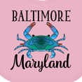 thumbnail image 4 of Inktastic Baltimore Maryland Vacation Blue Crab Boys or Girls Baby Bib, 4 of 4