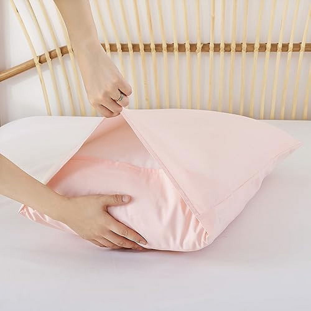 Blush Comforter Set Queen, 3pcs (1 Boho Pink Comforter & 2 Pillowcases) All Season Soft Bedding Lightweight Bedspread Blanket Quilt