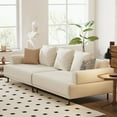 thumbnail image 2 of NessCarsti Modular Sectional Sofa for Living Room, 109.4" Wide Mid-Century Modern Fabric Couch with Cozy Seating, Suitable for Living Room, Bedroom & Daily Relaxation - Beige, 2 of 6