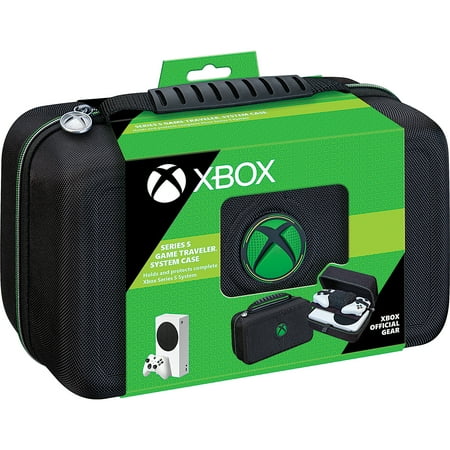 RDS Industries - Black and Green, Xbox Series S, Game Traveler, Video Game System Case