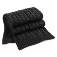thumbnail image 1 of Beechfield - Bufanda Punto Trenzado de Mezcla para Adultos Unisex (Negro), 1 of 1