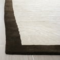 thumbnail image 3 of SAFAVIEH Soho Jace Animal Striped Wool Runner Rug, Ivory/Espresso, 2'6" x 8', 3 of 7