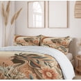 thumbnail image 3 of Ambesonne Boho Duvet Cover Set, Peachy Hues Nature Lady Botany, King, Slate Blue and Pale Rust, 3 of 6