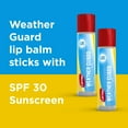 thumbnail image 3 of Carmex Weather Guard Moisturizing Lip Balm Stick, SPF 30 Sunscreen Broad Spectrum,4 Count (2Pack of 2), 3 of 6