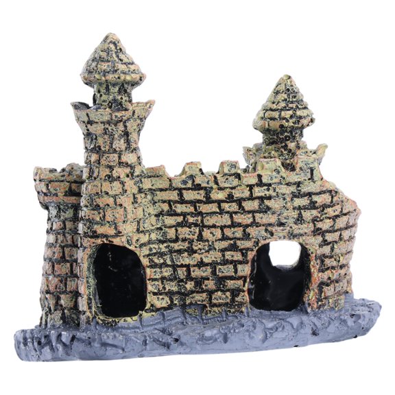 Yammee Aquarium Resin Decoration for Fish Tanks European Castle Ornaments Pet Supplies