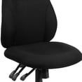 thumbnail image 3 of Mid-Back Black Fabric Multifunction Swivel Ergonomic Task Office Chair, 3 of 9