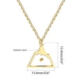 thumbnail image 7 of Gold Plated Triangle Mountain Mustard Seed Pendant Necklace Faith Christian Inspirational Gift Y559 (Triangle Mountain-Gold), 7 of 7