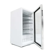 Whynter 3.3 Cubic Foot Beverage Center Fridge with Lock Stainless Steel