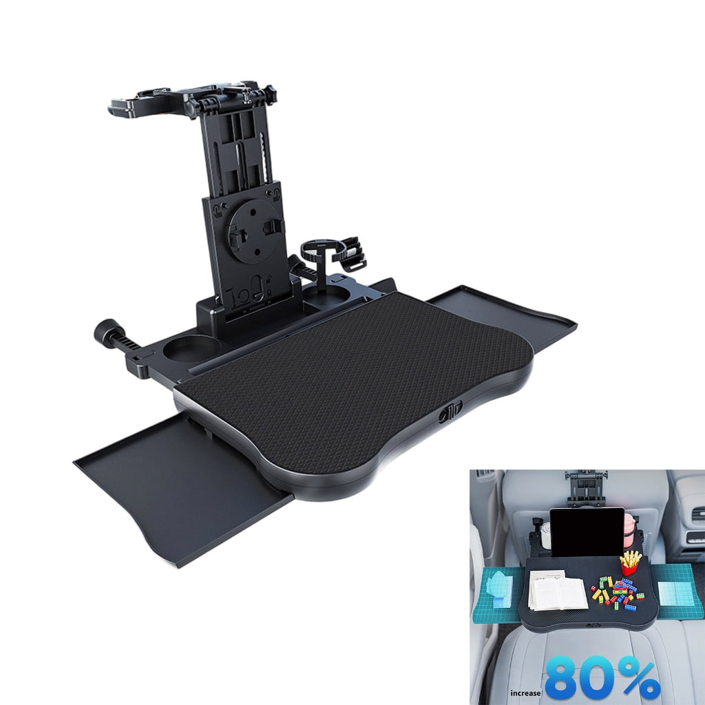 Zeiwohndc Car Seat Organizers Tray Table Not Slip Mat Cup Holders Phone Stand For Kids