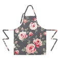 thumbnail image 2 of Pioneer Flower Floral Print Pattern Apron-Garden Aprons for Women with Pockets-Cotton Linen Waterproof Kitchen Cooking Gardening Aprons Adjustable for Kitchen,Cooking,BBQ and Salon 33x27 Inch, 2 of 7