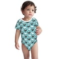 thumbnail image 3 of Daiia Lovely Roosters Printed Unisex-Baby Short Sleeve Onesies Bodysuits Baby Climbing Clothes Soft and Comfortable Romper with Expandable Shoulder Design-3 Months, 3 of 8
