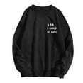 thumbnail image 3 of Christian Hoodies for Women Preppy Letter Graphic Printed Long Sleeve Loose Hooded Sweatshirts Comfy Casual Funny Pullover, 3 of 3