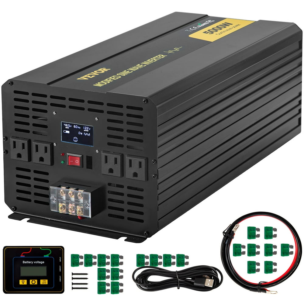 VEVOR Power Inverter 5000W Modified Sine Wave Inverter DC 48V to AC