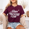 thumbnail image 5 of Slow Mornings Club T-Shirt, Cozy Vintage Aesthetic Tee, 5 of 10