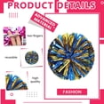 thumbnail image 3 of LINLIN 8 Pack Cheerleading Pom Poms,Metallic Cheering Squad Pompoms for Team Sports Football Dance Cheering Kids Adults, 3 of 7