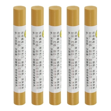 Furniture Repair Crayons Wax Filler Stick, Touch Up Pen Markers, Golden Oak 5 Pack