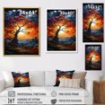 thumbnail image 4 of Designart "Rainbow Colored Baobabs II" Tree Baobab Floater Framed Wall Art Living Room, 4 of 5