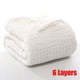 thumbnail image 1 of Cotton Baby Bath Towel Boys Girls Towel Blanket For Newborn Baby Bathrobe 6 Layers Gauze Washcloth Infant Swaddle, 1 of 6