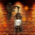 thumbnail image 2 of Vintage LED Wall Lamp Barn Lantern Retro Coal Oil Wall Light European Antique Style, 2 of 8