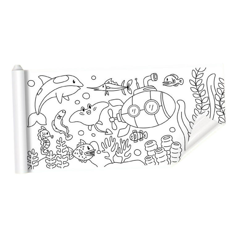 Zexumo Children's Drawing Roll, Coloring Paper Roll for Kids