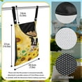 thumbnail image 6 of ZIATUBLE Sunflower Clothes Pins Bag Border Collie Clothes Pins Bag Holder with Two Snap Buttons Hanging Can Storage Organizer Pantry 2 Piece Easy to Clean Clothespin Bag for Clothesline Outdoor, 6 of 7