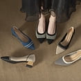thumbnail image 2 of Zapatos de mujer de otoño con punta puntiaguda y diseño nuevo, zapatos de salón elegantes y poco profundos, 2 of 5