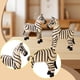 thumbnail image 5 of Juego de 2 figuras de cebra de madera, originales figuras decorativas para el hogar, para decorar una estantería, un mueble o la oficina. Ideales como, 5 of 9