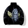 thumbnail image 3 of Parkas geniales y nuevas de alta calidad para hombre, abrigos de invierno para hombre, impresión digital 3D, moda, diosa, abrigo duradero, cálido, belleza, bruja, para hombre, 3 of 5