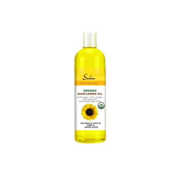 Organic Unrefined Extra Virgin High Oleic Sunflower seed oil Deep Golden