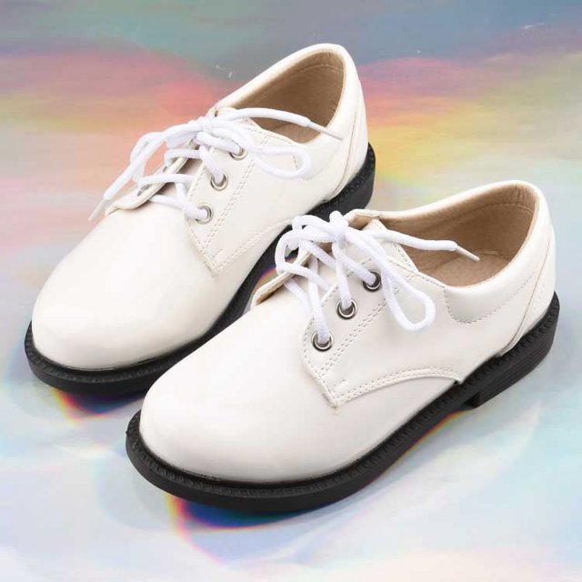 Zapatos para niños Zapatos negros elegantes para estudiantes de coro Zapatos para niños para presentaciones Zapatos de cuero para niños medianos y grandes Zapatos de etiqueta para espectáculos