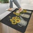 thumbnail image 3 of Vintage Sunflower Vase (3) Door Mat Welcome Door Mat for Front Door, Home Entrance, Yard, Floor, Patio, Non Slip Spring Summer Welcome Mat Indoor Outdoor Doormat 30"*17", 3 of 6