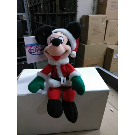 christmas mickey stuffed animal