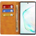 thumbnail image 5 of Galaxy Note 10 Wallet Case,Premium PU Leather Flip Folio Case with Card Slot,Kickstand Holder Magnetic Closure [TPU Shockproof Interior Protective Case] for Samsung Galaxy Note 10,Khaki+Brown, 5 of 17