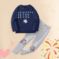 thumbnail image 2 of HFHAPW 2 Piece Baby Pajamas Boys Girls Pajamas Pjs Toddler 2 Piece Sleepwear Kids Winter Clothes Set, 2 of 4