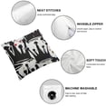 thumbnail image 6 of Throw Pillow Cover Tags Black and White Graffiti in Hip Hop Street Pillowcase Home Decorative Square Pillow Case Cushion Cover 1 set of 2 pieces, various sizes, 6 of 7