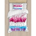 thumbnail image 3 of Ambesonne Animal Flamingos Duvet Cover Set, 3 of 3